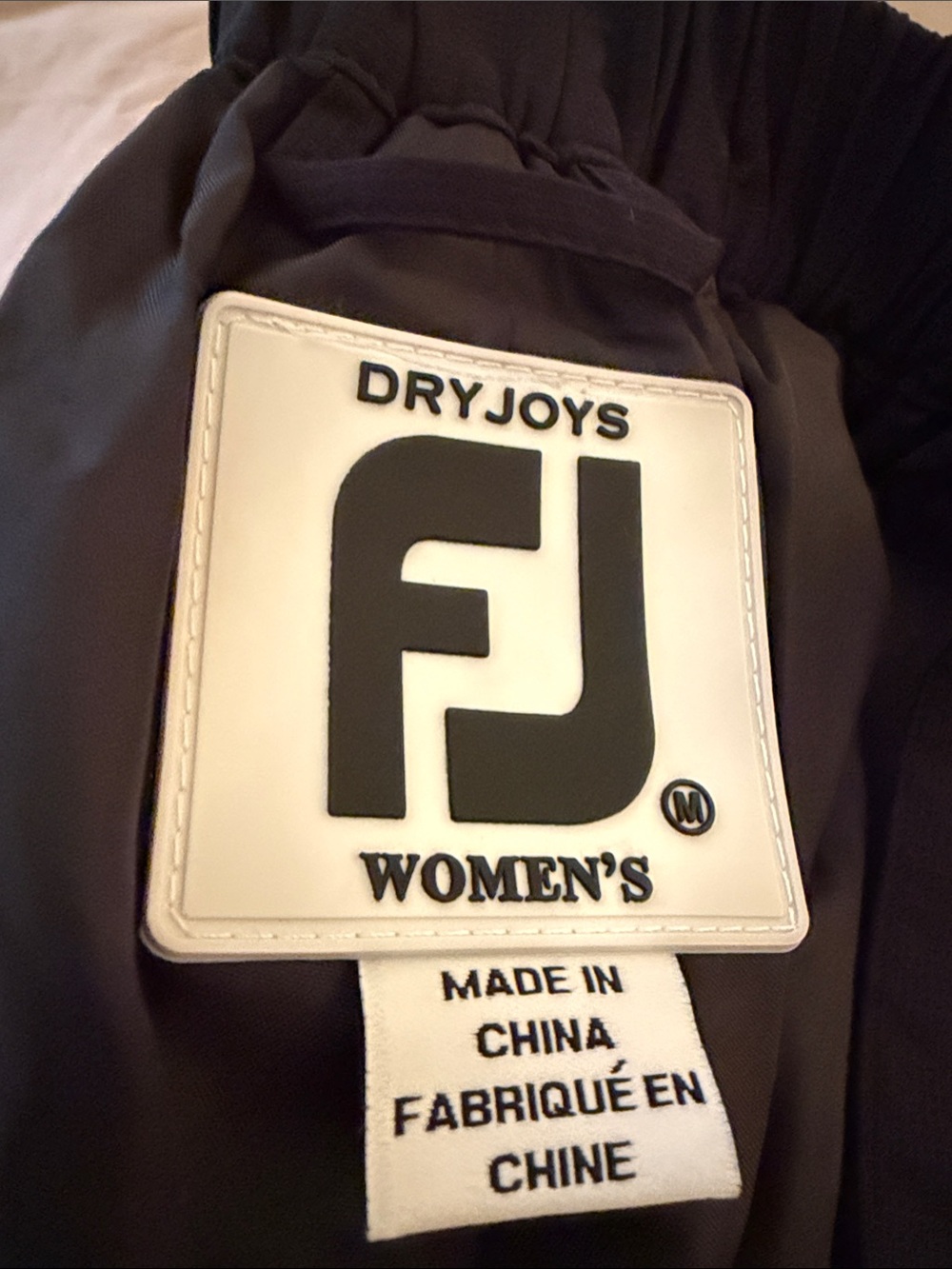 FootJoy Women's Black Trousers with White Patch Detail